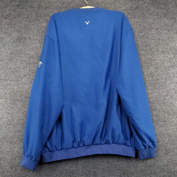 Callaway Golf Sport Men's Outerwear Jacket Blue XL Pullover Brushed Microfiber - Picture 5 of 13